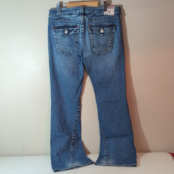 True Religion Blue Flare Jeans 'Joey' 31X32 - Picture 6 of 9